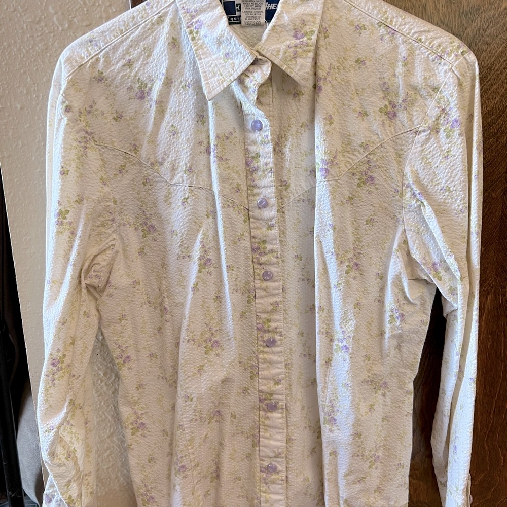 Cowboy Equipment floral show shirt